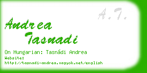 andrea tasnadi business card
